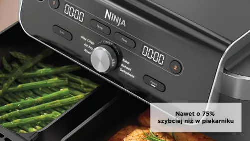 Air Fryer Frytkownica beztłuszczowa NINJA DZ901EU 7.6L z podwójnym koszem