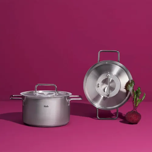 FISSLER Pure Collection 5,7 l - garnek ze stali nierdzewnej z pokrywką