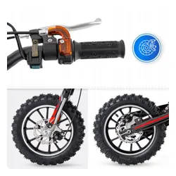 Motor cross spalinowy dla dzieci 49CC swiatła e-start 35km/h motocykl mini