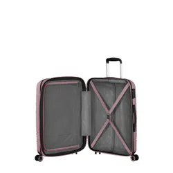 Walizka średnia poszerzana American Tourister Speedstar - rose gold