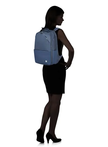 Женский деловой рюкзак Samsonite Workationist 15,6 + CLOTHES COMP-blueberry