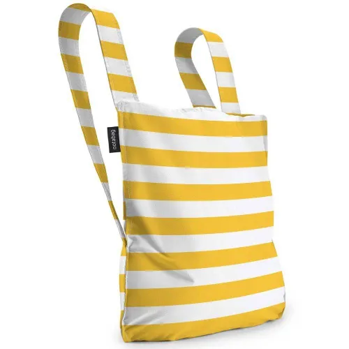 Shopperka codzienna wielorazowa 2-w-1 Notabag - golden stripes