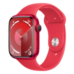 Apple Watch 9 GPS 45 мм алюминий (продукт) красный / Красный Спортивный ремешок M / L