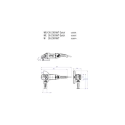 Szlifierka kątowa Metabo WE 26-230 MVT Quick