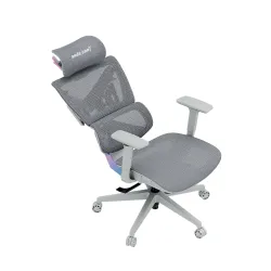 Fotel Anda Seat X-Air Mega XL Mesh Gamingowy do 120kg Tkanina Szaro-różowy