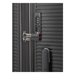 Walizka średnia poszerzana Travelite Roomer Trunk - black