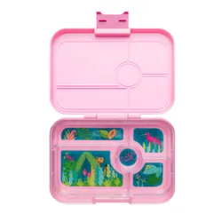 Lunchbox do pracy XL Yumbox Tapas 5 sekcji - Capri pink / jungle pastel tray