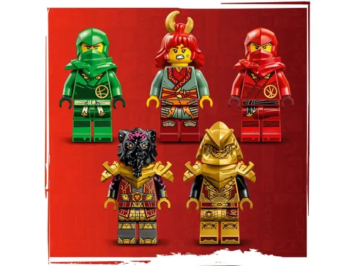 LEGO Ninjago 71793 lav ejderhası ateş dalgasına dönüşüyor