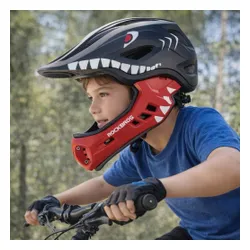 Kask rowerowy dziecięcy fullface szczękowy 2w1 odpinana szczęka rozmiar "S"