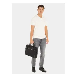 Tommy Hilfiger Th autobuz piele SLM calculator sac Am0am11290 BDS laptop sac