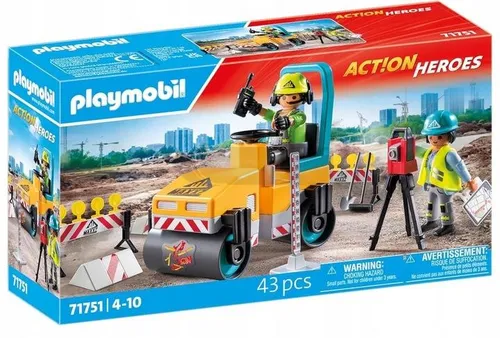 PLAYMOBIL ACTION HEROES 71751 ROBOTY DROGOWE zestaw dla dzieci +4 lata