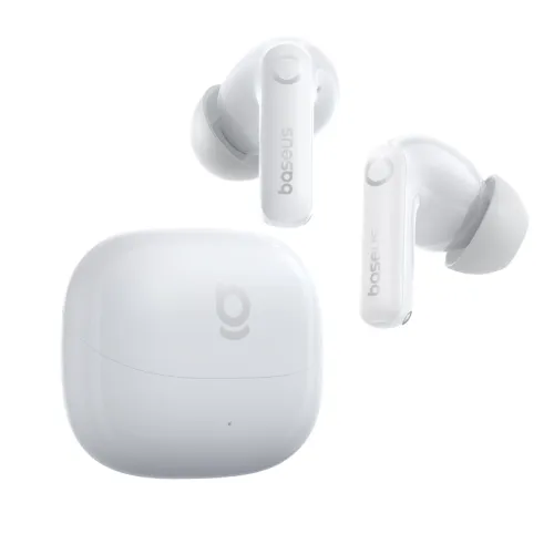 Słuchawki bezprzewodowe Baseus Bass BP1 Pro ANC Dokanałowe Bluetooth 6.0 Biały