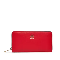 Женский кошелек Tommy Hilfiger Th Essential Sc Large для Corp AW0AW16094 Fierce Red XND