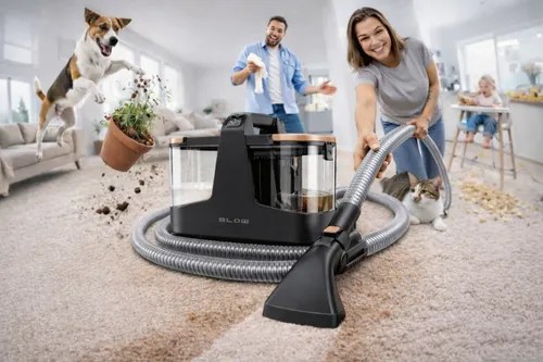Odkurzacz Piorący 600w Do Tapicerki Dywanów Prania Mocny Ssawka Mokro Sucho Wielofunkcyjny BLOW