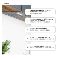 Okap Globalo Hadario 80.2 Inox