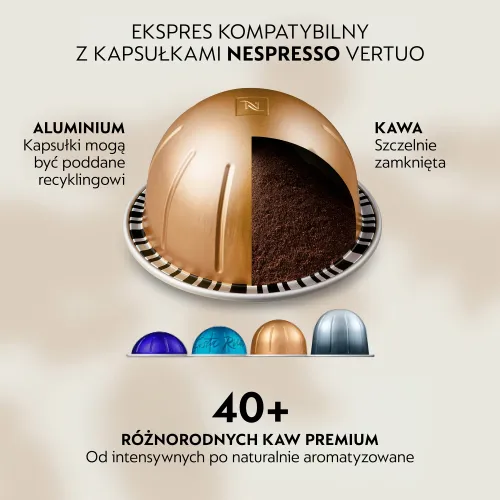Ekspres KRUPS Nespresso Vertuo Up XN9408F0 Czarny