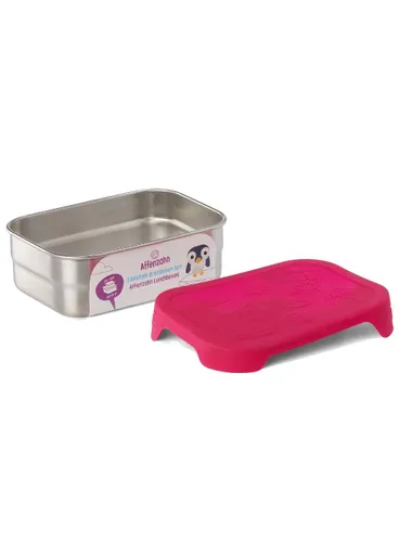 Pojemnik na jedzenie Affenzahn Lunchbox Stainless Steel - owl