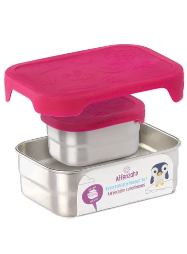 Pojemnik na jedzenie Affenzahn Lunchbox Stainless Steel - owl