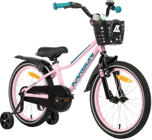 Rower dziecięcy KARBON Jazz 18 cali dla dziewczynki Różowy