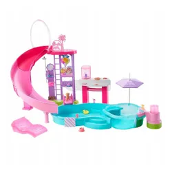 LALKA BARBIE BASEN MARZEŃ ze zjeżdżalnią, jacuzzi + akcesoria