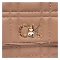 Calvin Klein Re-Lock Quilt Geantă de umăr LG K60K609884 Safari Canvas RBC