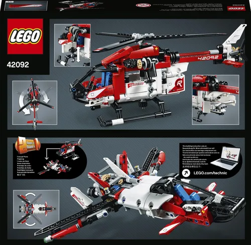 Конструктор Lego Technic спасательный вертолет (42092)