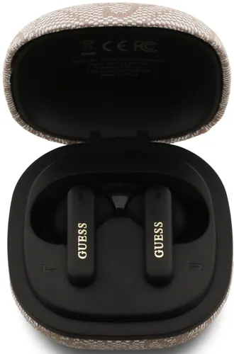 Słuchawki dokanałowe GUESS 4G Classic Metal Logo Różowy