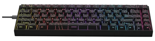 Klawiatura mechaniczna przewodowa Ajazz NK68 Red Switch czarna