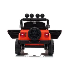 Auto Na Akumulator Jeep Rubicon 2X200W 24V Eva Skóra LED Pilot Radio MP3