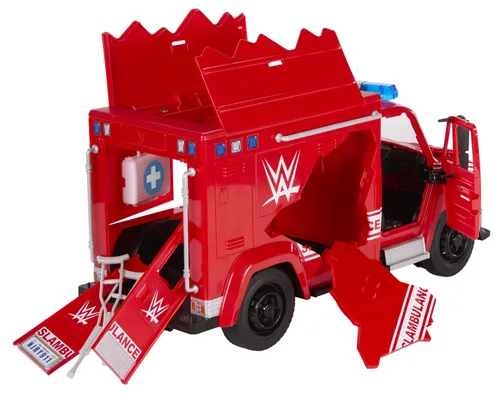 Samochód MATTEL WWE Slambulance karetka do rozbijania JMR51