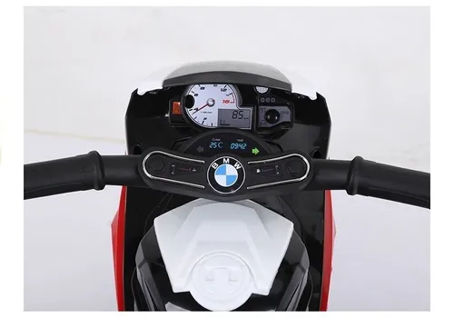 Motorek Na Akumulator Dla Dzieci 1-3 Lata Trójkołowy Bmw S1000Rr LED Skóra