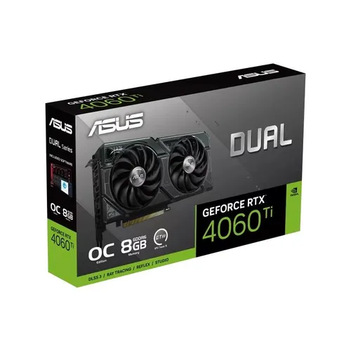 Karta graficzna ASUS Dual GeForce RTX 4060Ti OC Edition 8GB GDDR6 128bit DLSS