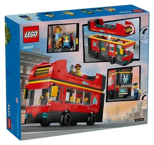 Конструктор LEGO City 60407 красный двухэтажный автобус