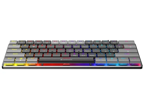 Klawiatura gamingowa Tracer GameZone Keylo 61 przewodowa mechaniczna podświetlana grafitowa
