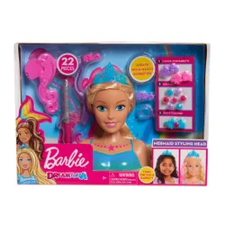 Lalka Barbie Głowa do stylizacji Dreamtopia Syrenka 62625