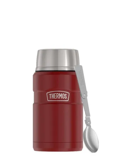 Termos na jedzenie z łyżką Thermos 0,7 l Stainless King - rustic red