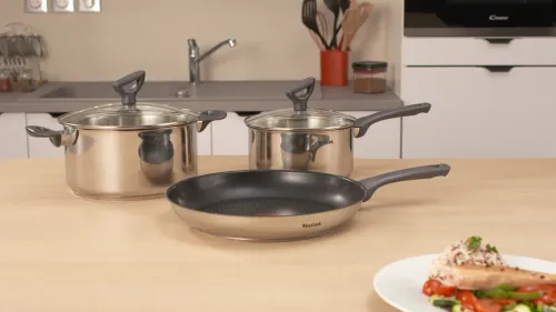 TEFAL Daily Cook 28 cm - patelnia tytanowa nieprzywierająca z sensorem smażenia