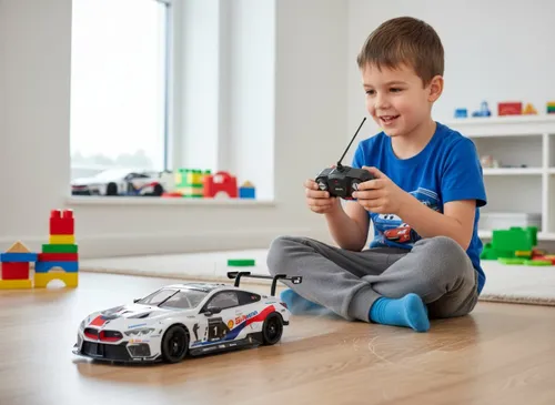 Zdalnie sterowany samochód COIL auto RC pilot BMW M8 GTE do samodzielnego montażu 1:18