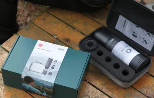 Ekspres OUTIN Nano Szary + Etui ochronne