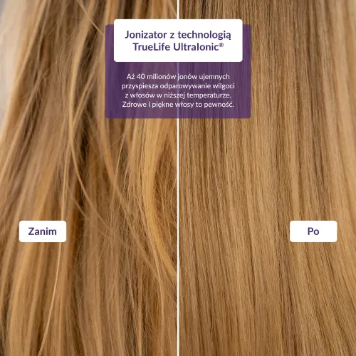 Suszarka do włosów TrueLife HairDryer D3 Jonizacja Zimny nawiew 1800W 2 prędkości 4 temperatury