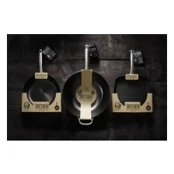 SKOTTSBERG Cast Iron 34 cm - patelnia / wok żeliwny na ognisko nieprzywierający