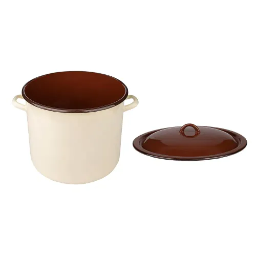 Garnek emaliowany z pokrywką SILESIA RYBNIK 16,6 l