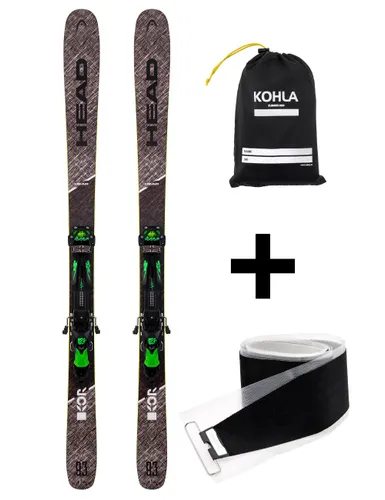 Zestaw skiturowy - Foki KOHLA + Narty skiturowe freeride HEAD KORE 93 + wiązania TYROLIA ADRENALIN 13 z GRIP WALK - Długość (cm) - 153, Foki w zestawie - TAK