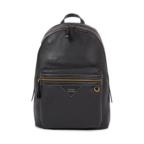 Tommy Hilfiger Th Premium rucsac din piele AM0AM11564 Negru BDS