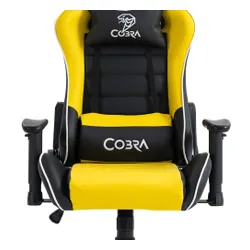 Fotel Cobra Rebel CR201 Gamingowy do 130kg Skóra ECO Żółto-czarny