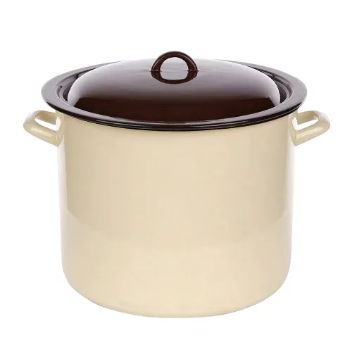 Garnek emaliowany z pokrywką SILESIA RYBNIK 16,6 l