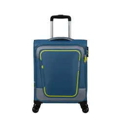 Walizka kabinowa American Tourister Pulsonic - coronet blue