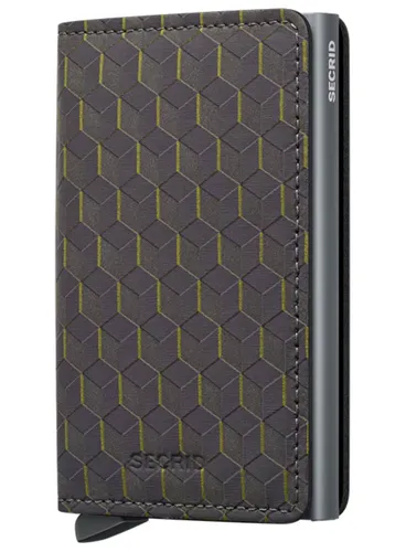 Mały portfel RFID Secrid Slimwallet Optical - grey / yellow