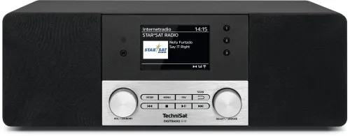 Radioodbiornik TechniSat DigitRadio 4 IR Radio FM DAB+ Internetowe Bluetooth Czarno-srebrny