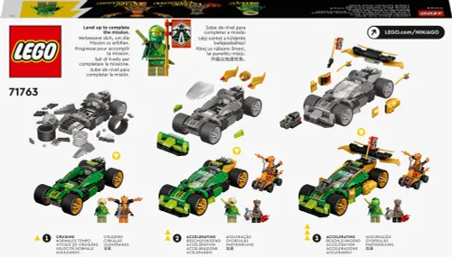 LEGO 71763 NINJAGO Samochód wyścigowy Lloyda EVO
